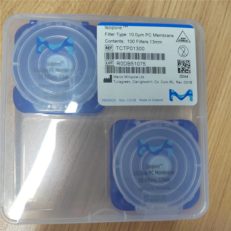 TCTP01300密理博10um聚碳酸酯13mm亲水光面空气监测微孔滤膜 TCTP01300密理博10um聚碳酸酯13mm亲水光面空气监测微孔滤膜