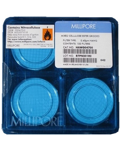 HAWG04700美国Millipore SDI测定仪测试滤膜膜片(带网格)
